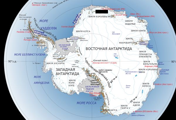 Мыс Сифре (Прайм-Хед) на карте Антарктиды