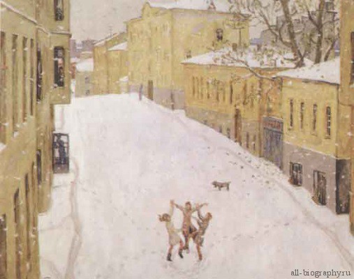 Сочинение по картине Попова «Первый снег»