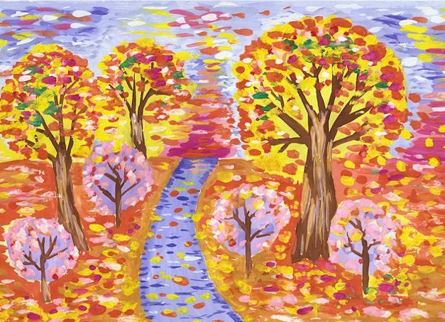 Рисунок-иллюстрация к рассказу Осень