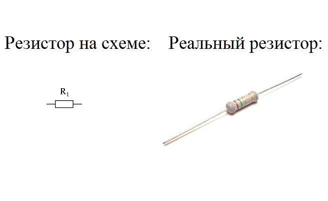 Резистор постоянный на схеме