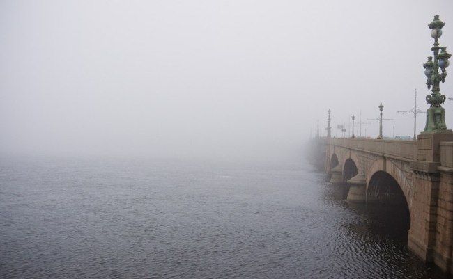 Туман в Санкт-Петербурге, ноябрь 2019 года