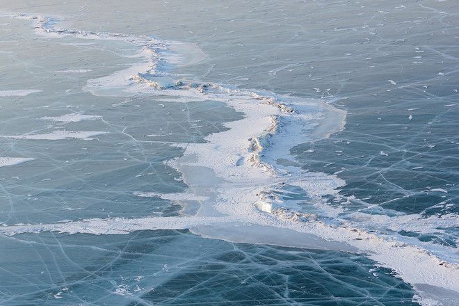 Лед на реках Северо-Восточной Сибири