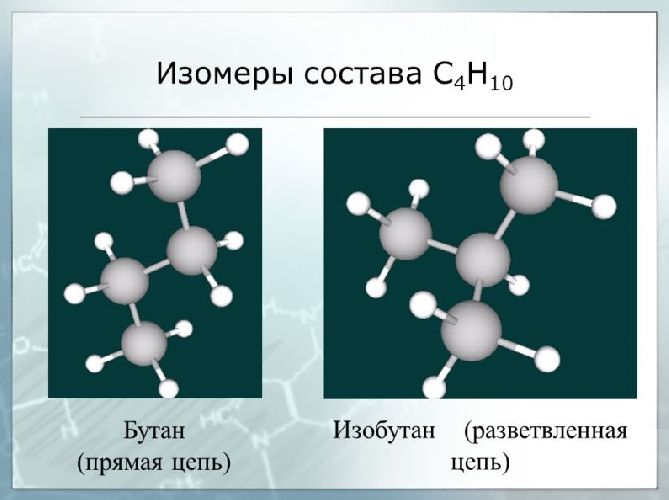 Бутан и изобутан