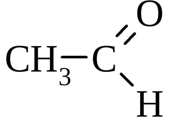 Уксусный альдегид – структурная формула, реакция Кучерова