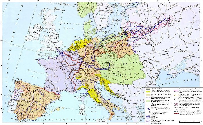 Наполеоновские войны. Карта