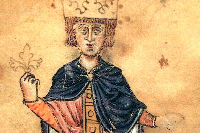 Император Фридрих II в короне короля Иерусалима