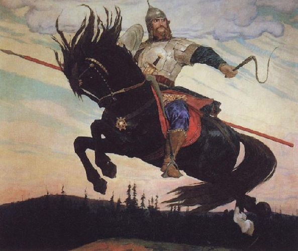 Богатырский скок. В. М. Васнецов. 1914
