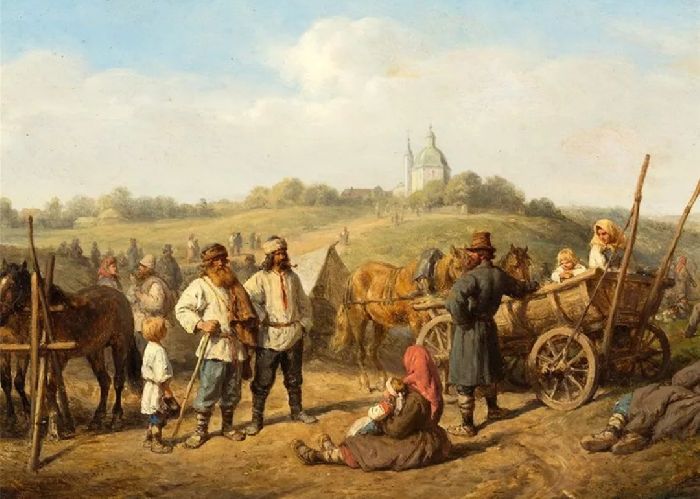 Крепостные крестьяне. XVIII век