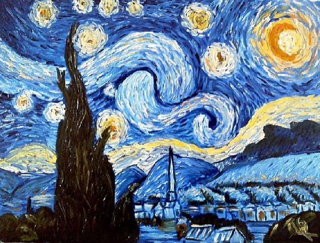 Ван Гог «Звёздная ночь»