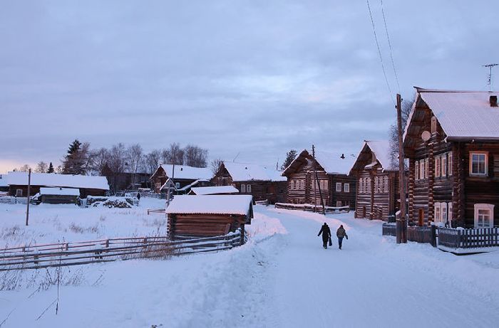 Деревня в Арктике Деревня в Арктике