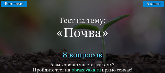 Тест по географии на тему «Почвы и почвенные ресурсы России»