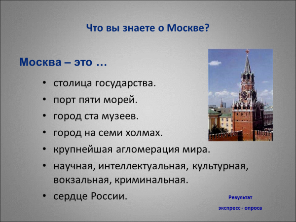 Доклад по теме Сердце Москвы