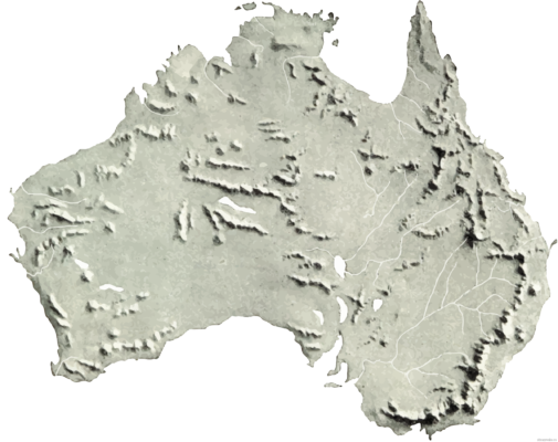 Полезные ископаемые и рельефы в австралии