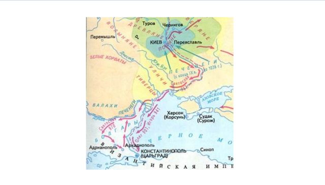 Поход святослава на византию карта