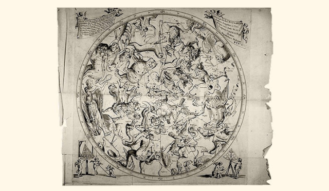 Карта звёздного неба Яна Гевелия