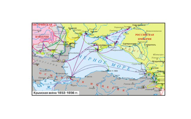 Крымская война. Оборона Севастополя: карта