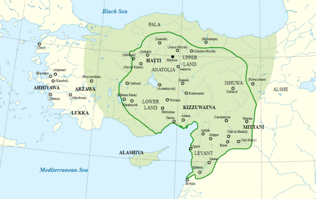 Империя хеттов. Карта