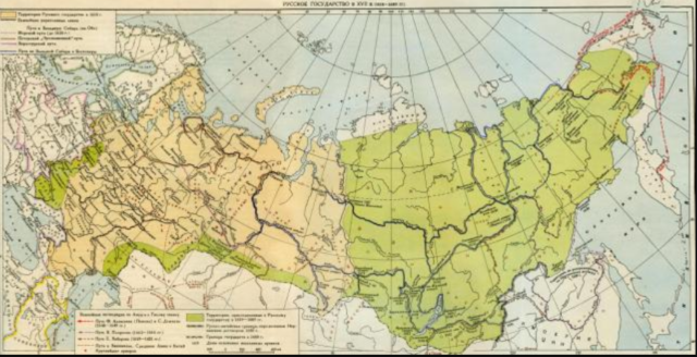 Россия в XVII веке. Карта
