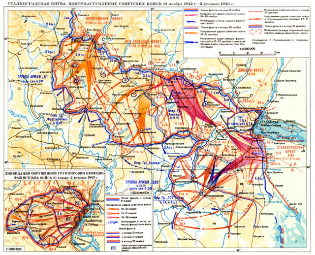 Сталинградская битва. Карта